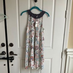 NWT Anthropology Floral Print Sleeveless Dress size S